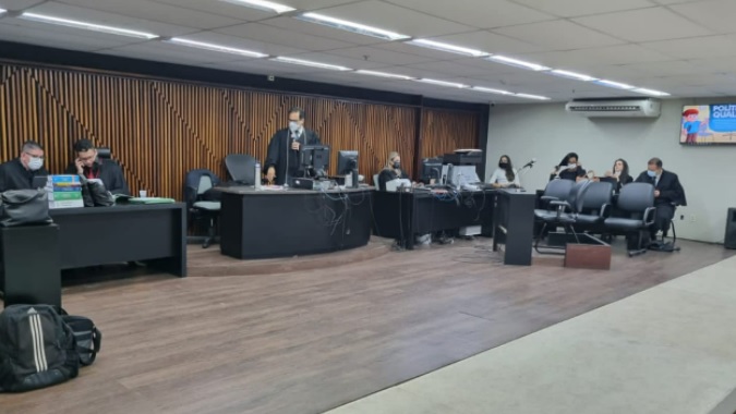 Julgamento do acusado de matar casal e dois filho em Guaxuma - Foto: Assessoria MPE