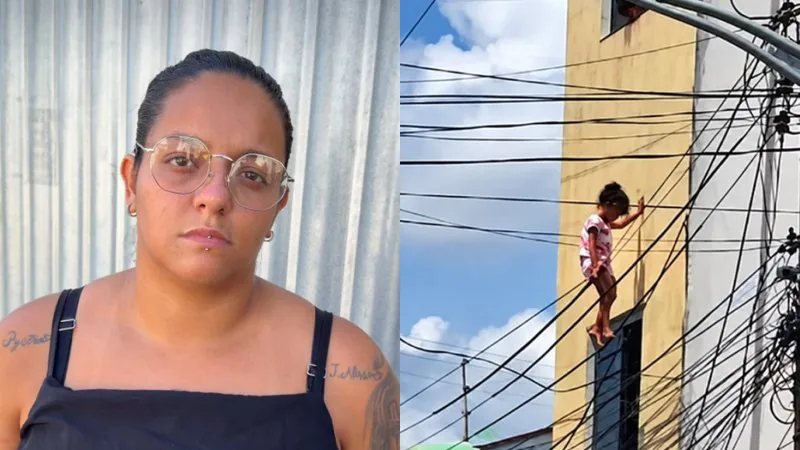“Não tenho palavras para agradecer”: mãe se emociona após policial salvar filha que caiu do 2º andar