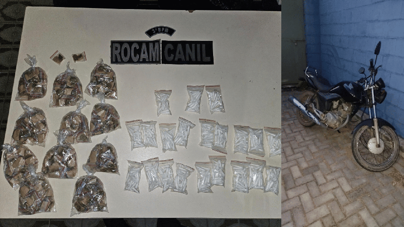 PM apreende 565 pinos de cocaína e mais de 1 kg de maconha em cidades de AL